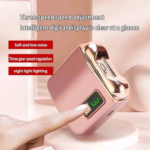 electric nail clipper automatic electric nail trimmer for adults for seniors for Men Toenail Clippers Toe for Thick Nails for Women Fingernail Portable for Elderly File (76x65x29mm,black)