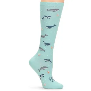 Endangered Whales Compression Socks