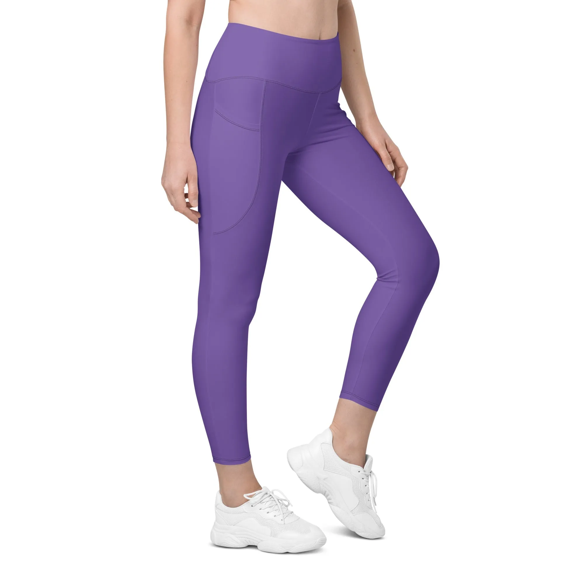 Fierce Purple Leggings With Pockets