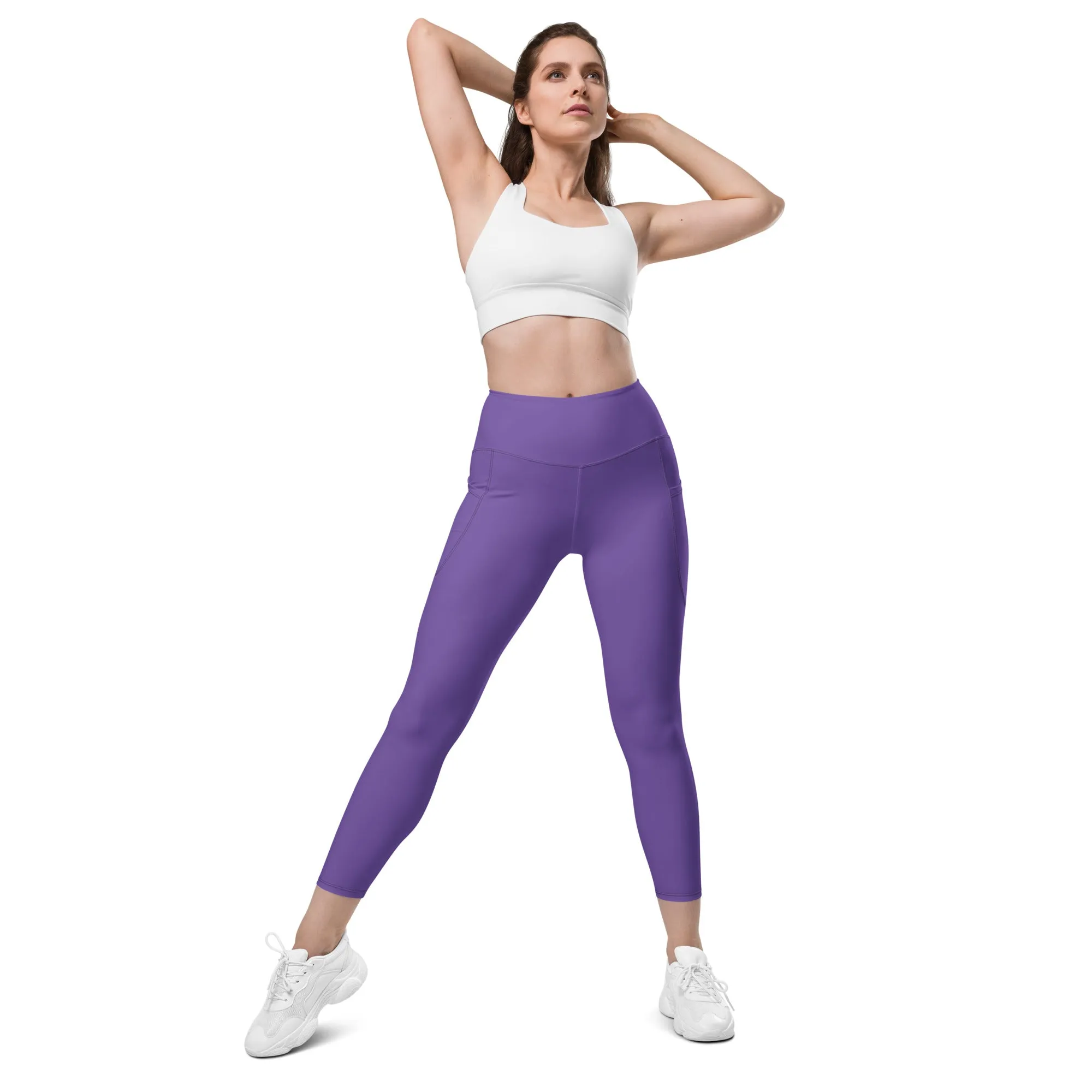 Fierce Purple Leggings With Pockets