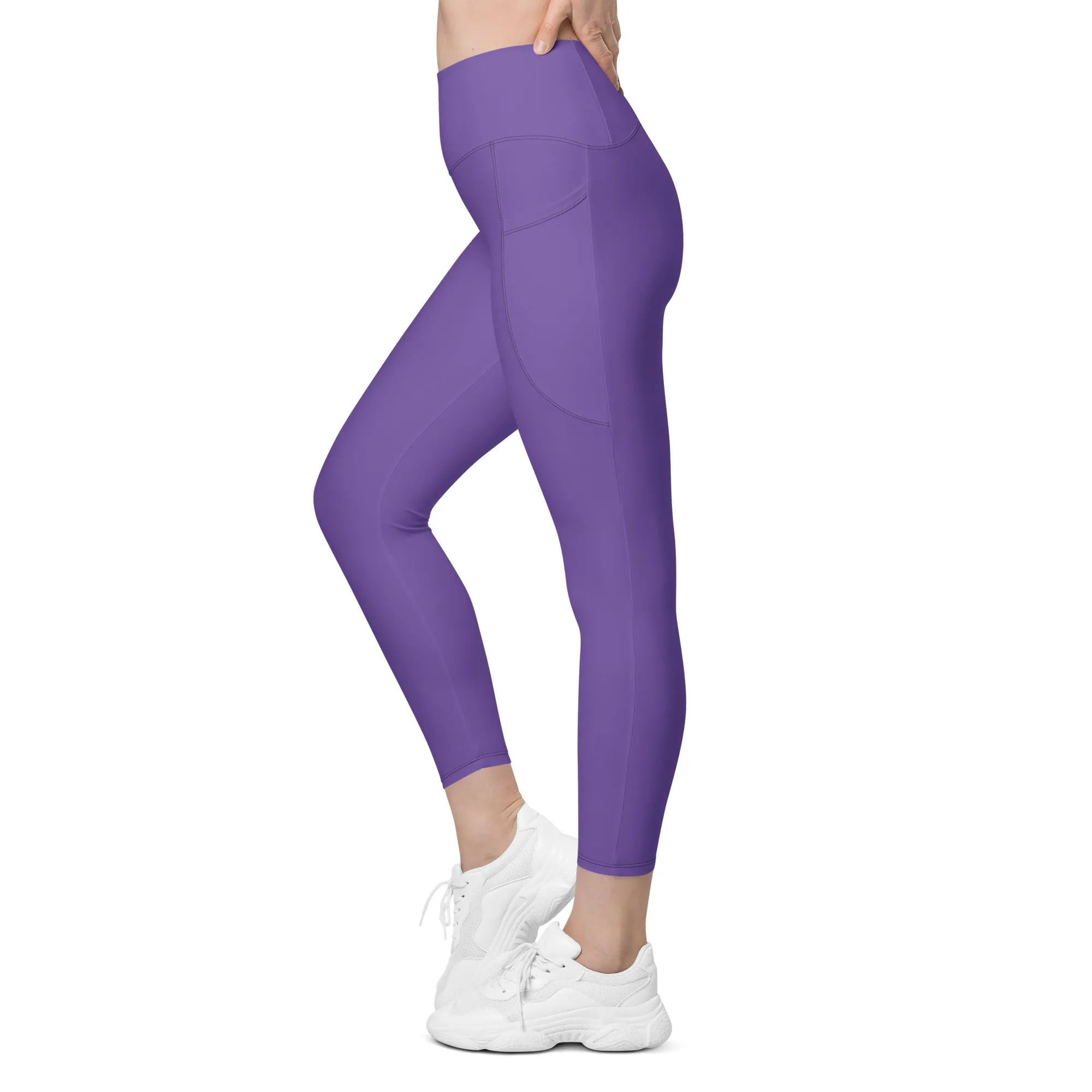 Fierce Purple Leggings With Pockets