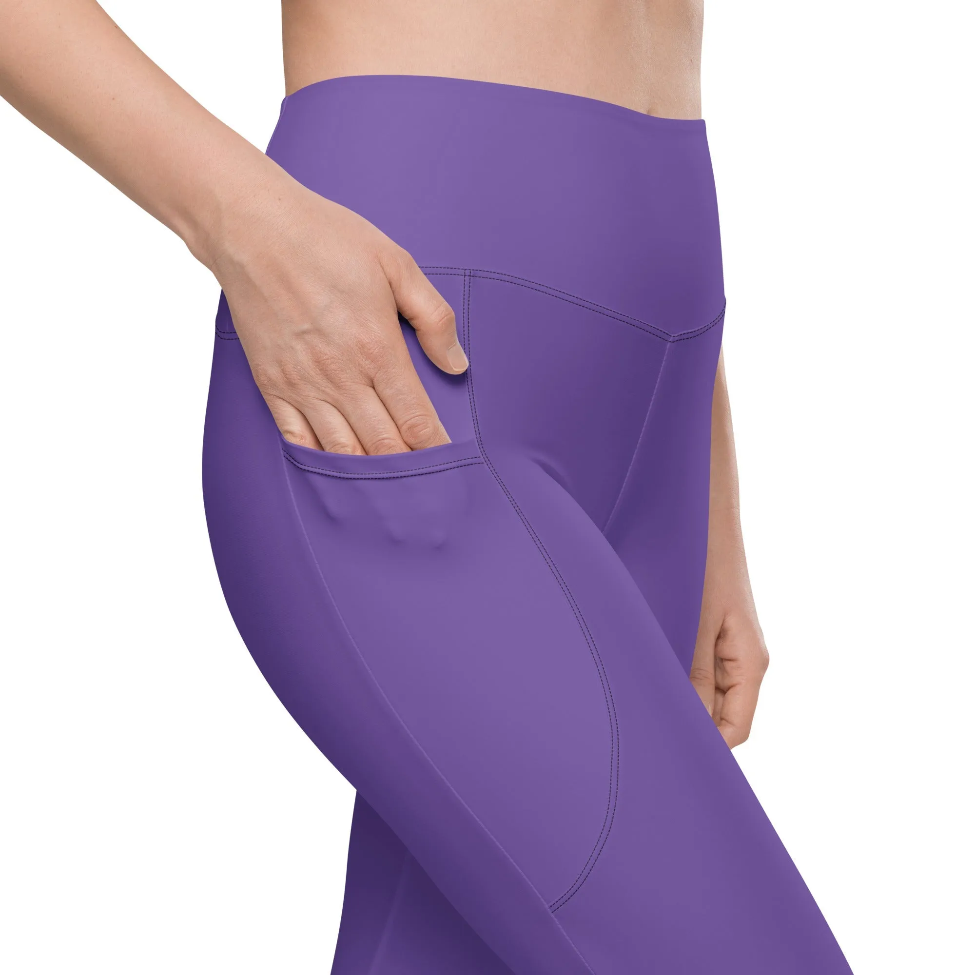 Fierce Purple Leggings With Pockets