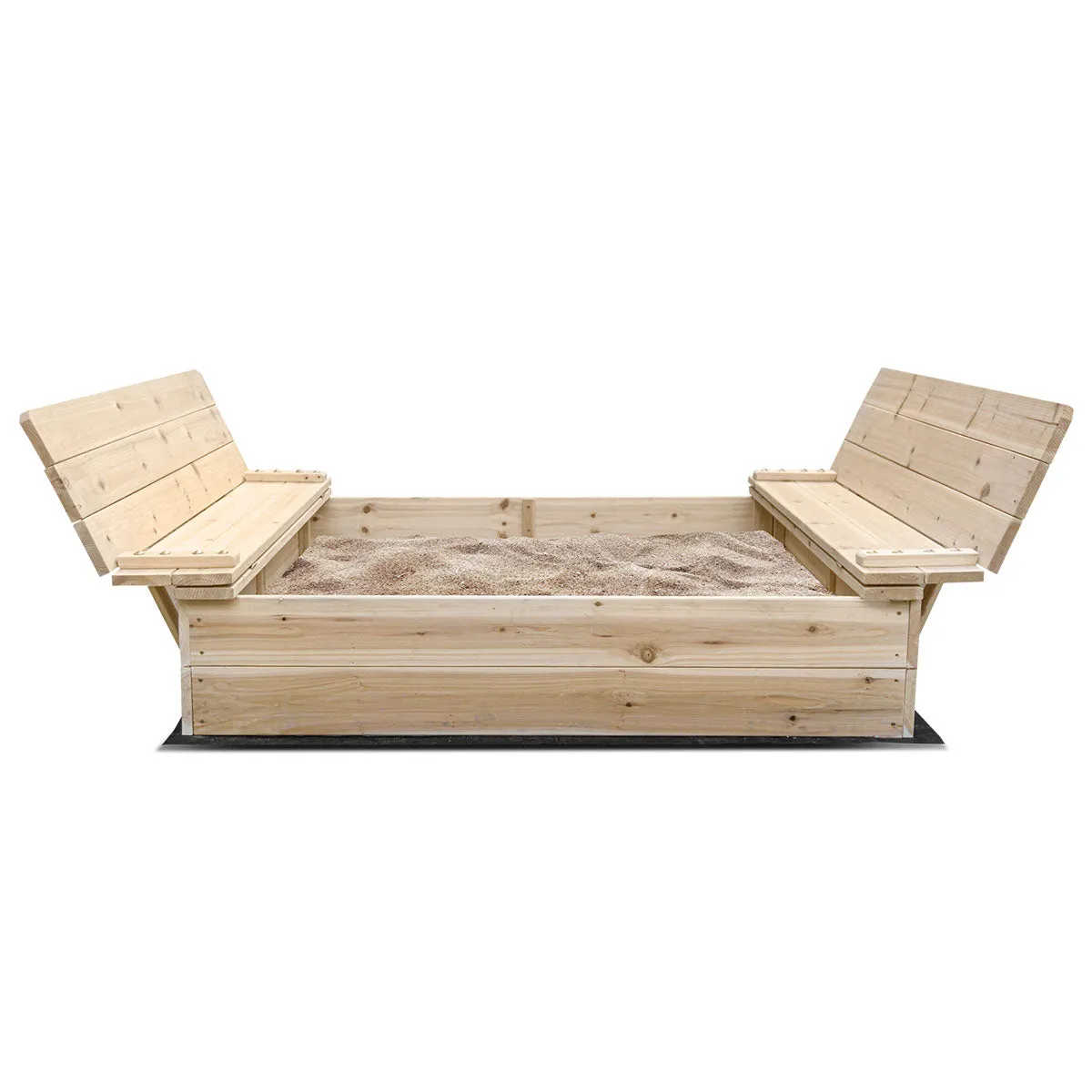 Foldable Seats XL Square Sandpit with Bench by Lifespan Kids
