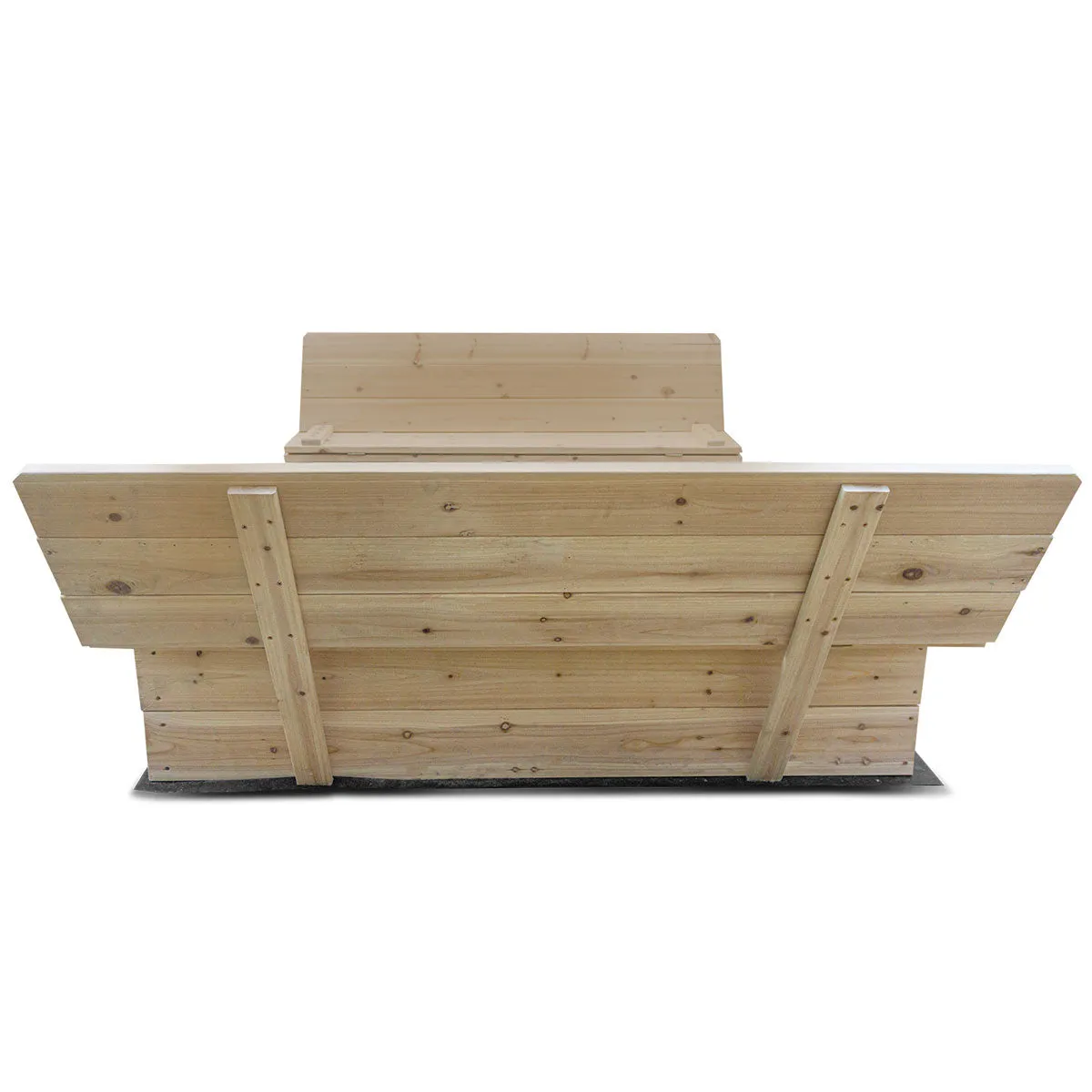 Foldable Seats XL Square Sandpit with Bench by Lifespan Kids