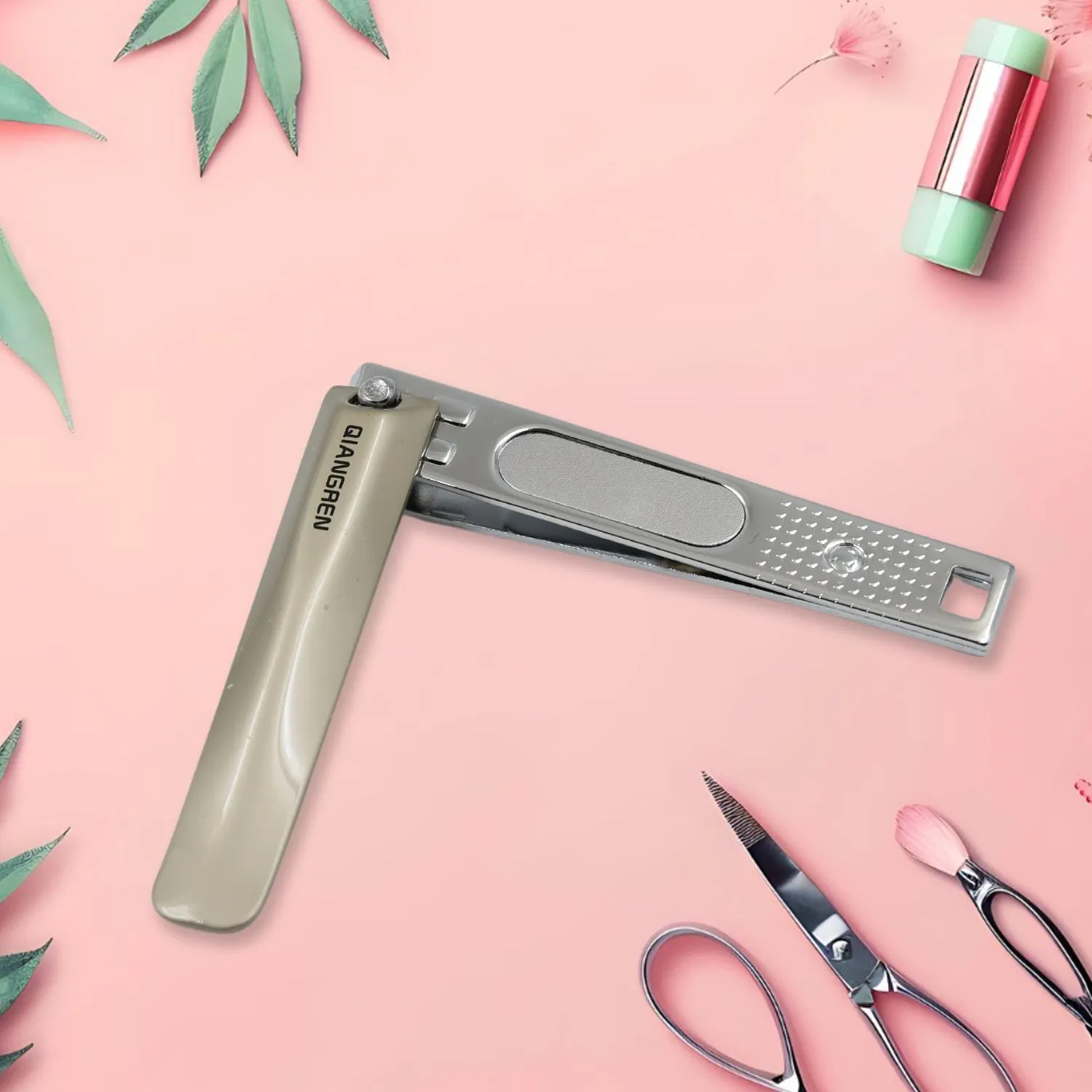 Folding Portable Large Stainless Steel Nail Clippers with File