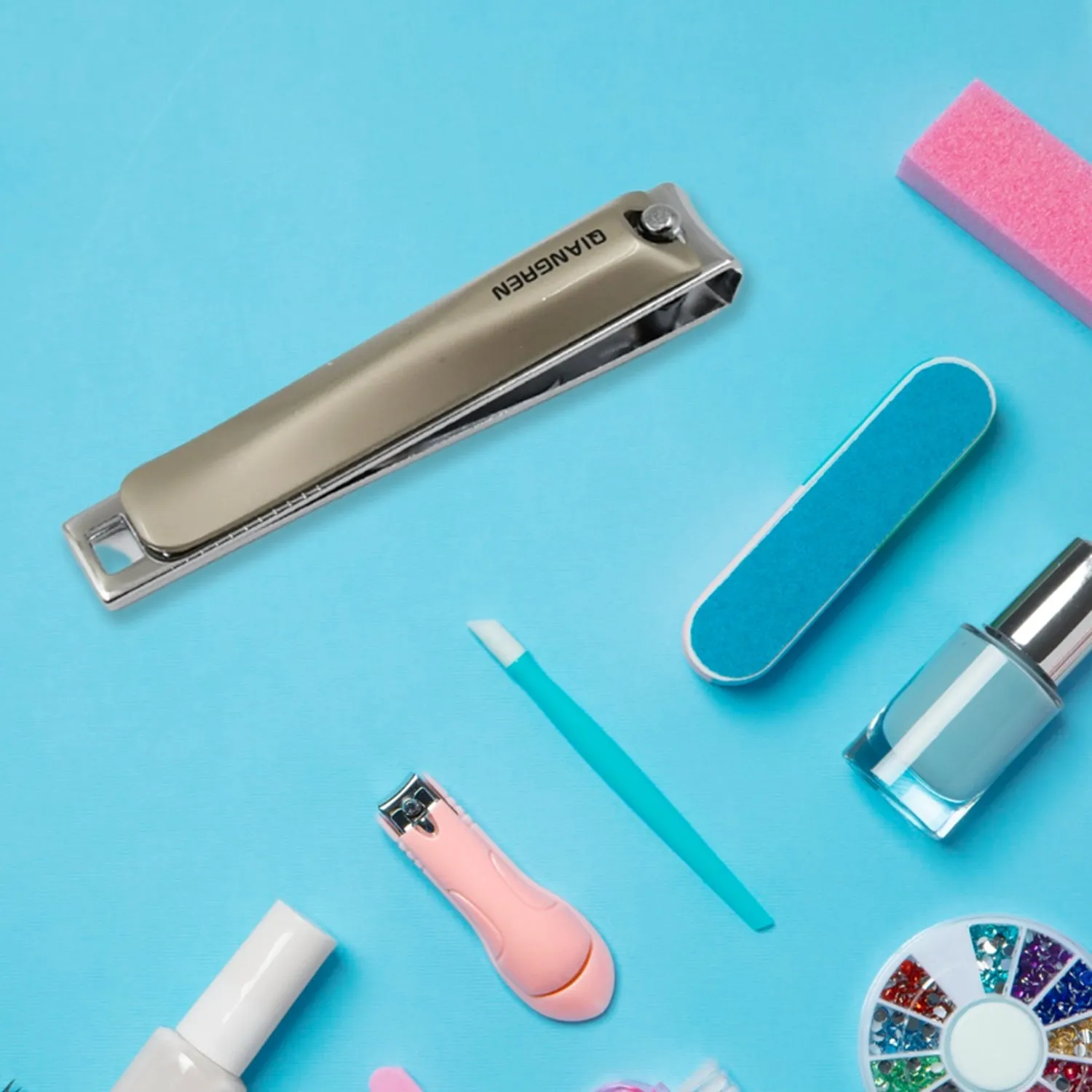 Folding Portable Large Stainless Steel Nail Clippers with File