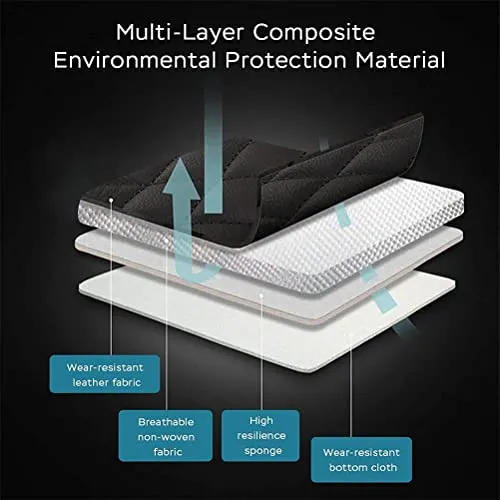 Front & Rear Seat Covers for Chevy Chevrolet Bolt EV EUV Car Seat Cover Luxury PU Leather Comfortable Stylish Black×Blue