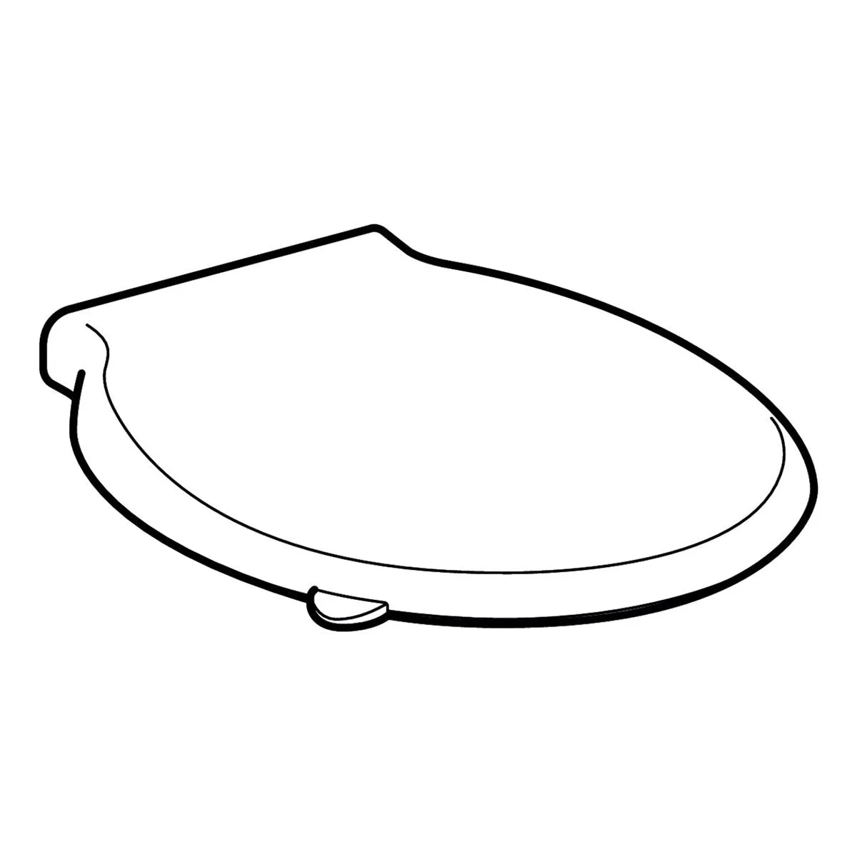 Geberit Selnova Barrier-free WC Seat 60 cm in White