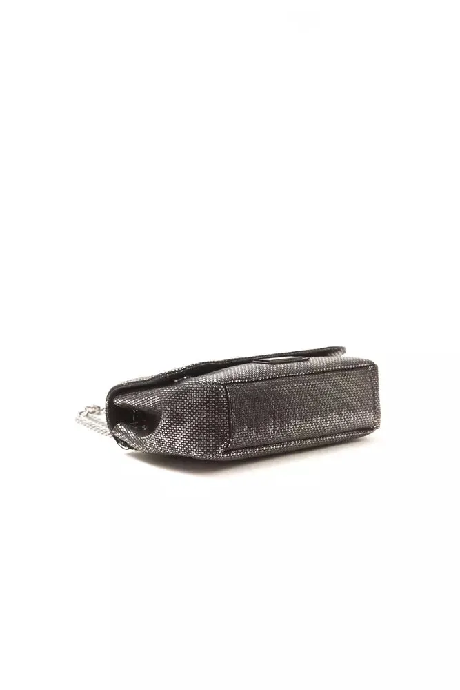 Gray Leather Women Crossbody