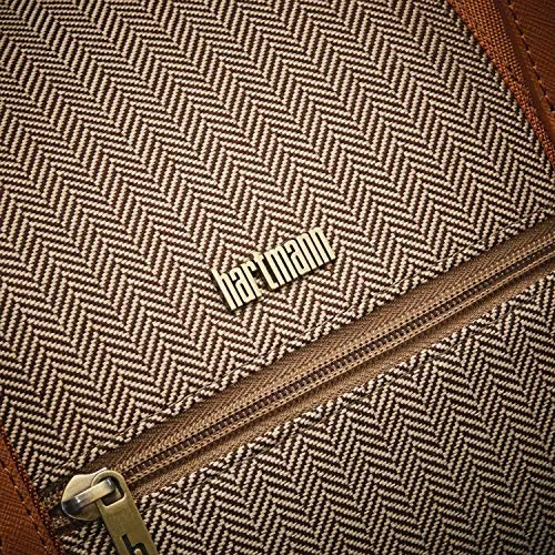 Hartmann Deluxe Weekend Duffel, Terracotta Herringbone