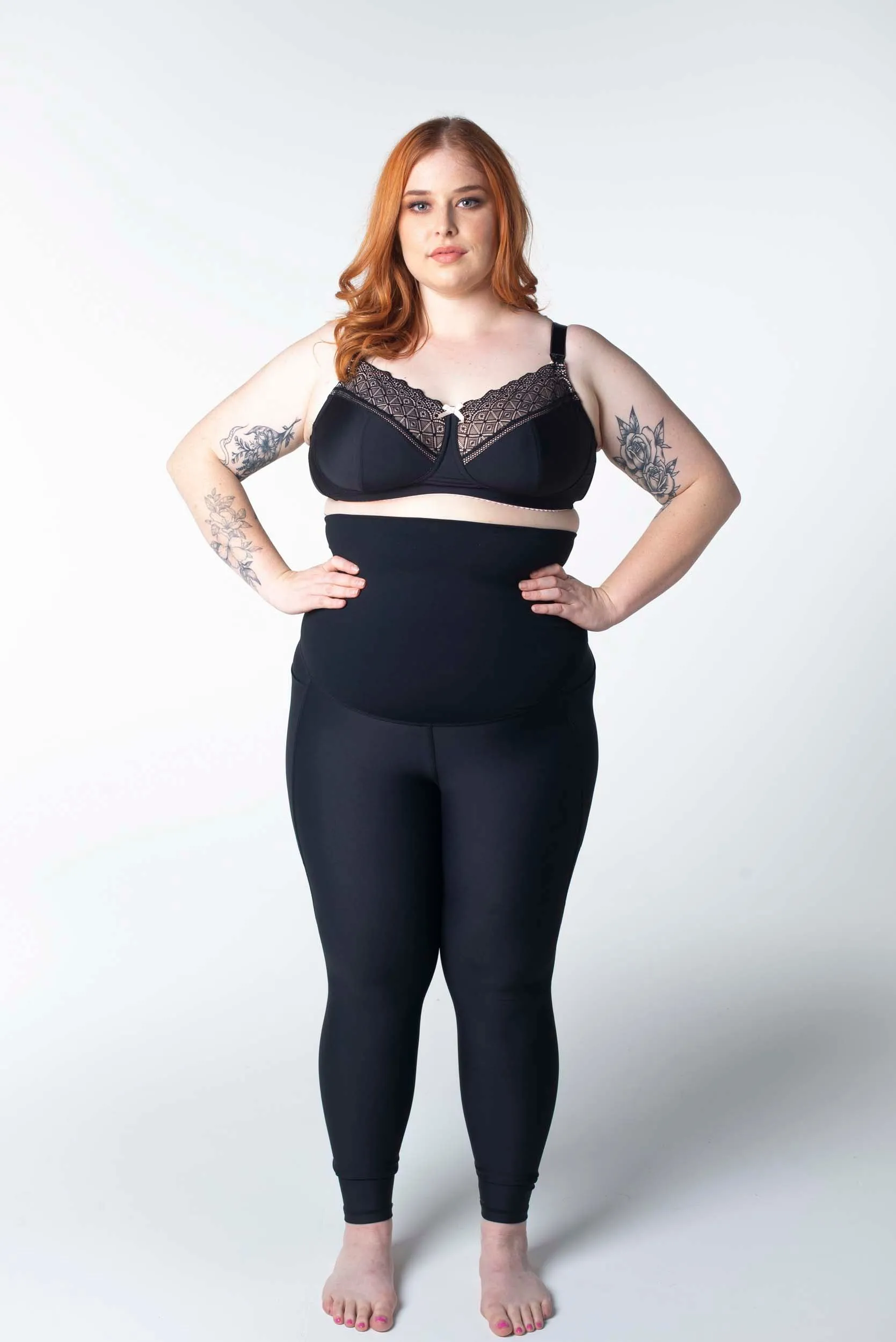 Hotmilk 'Focus' Maternity Sports Support Leggings - Black