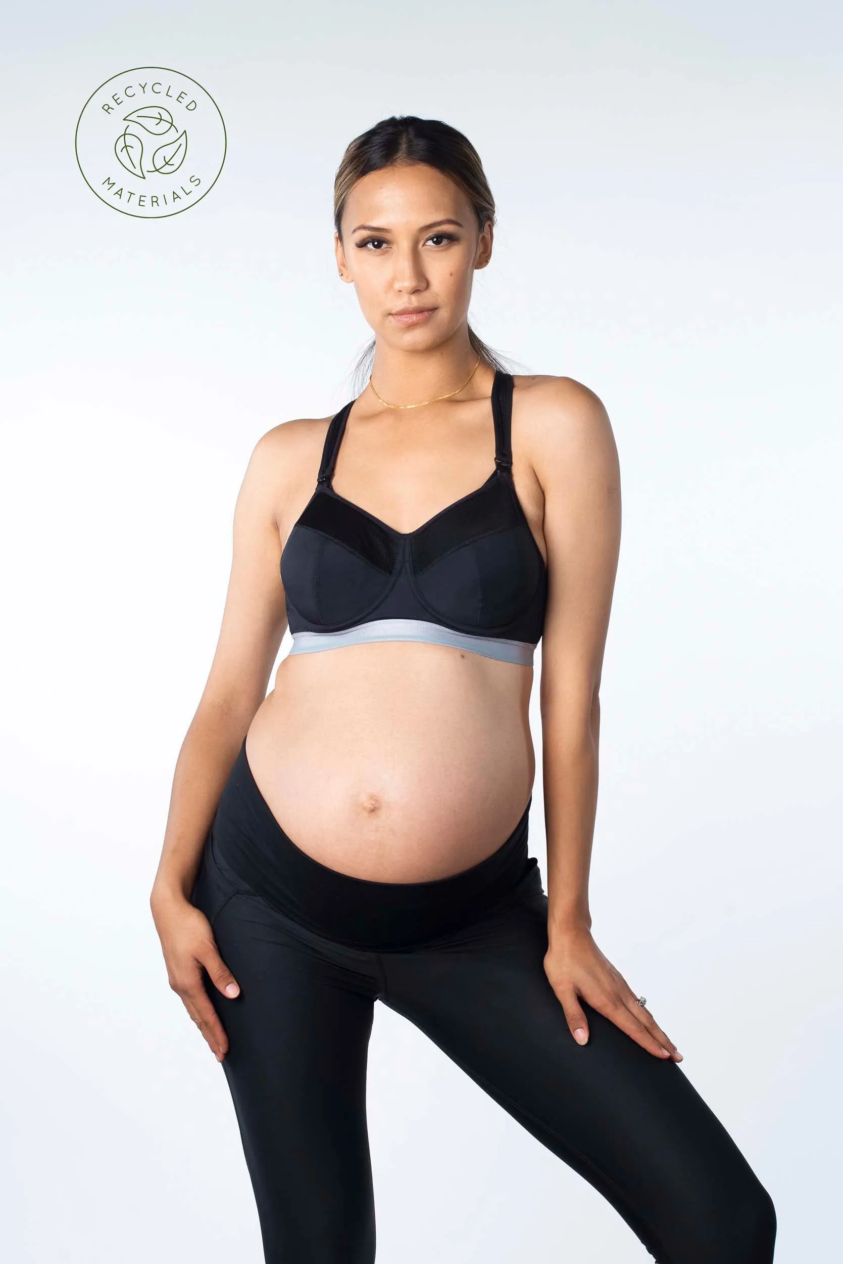 Hotmilk 'Focus' Maternity Sports Support Leggings - Black