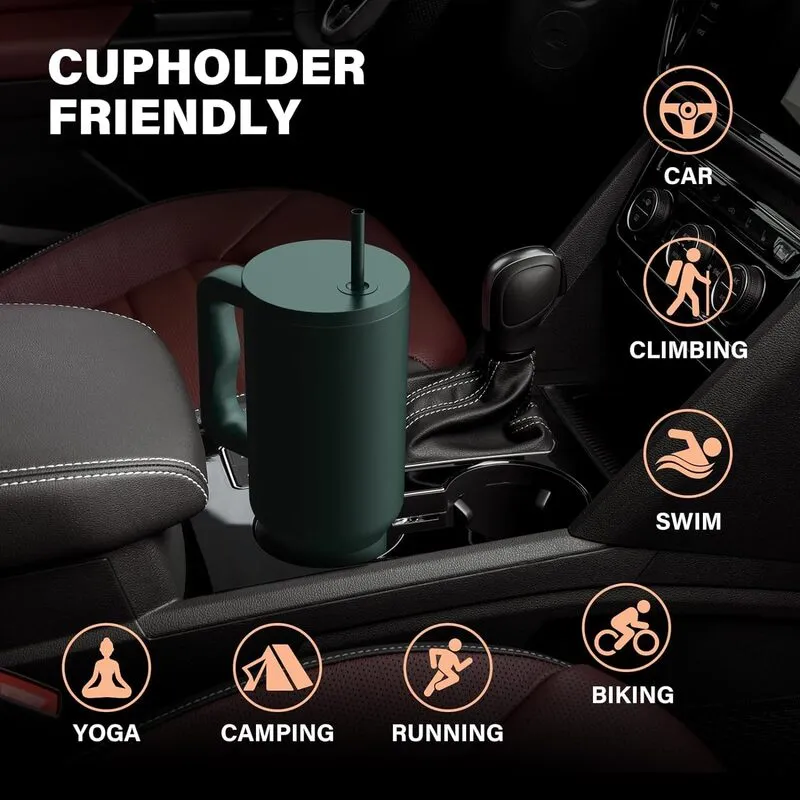 Hydra Boost Stainless Steel Tumbler (1200 ML) - Dark Green
