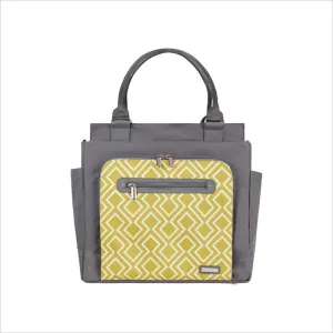 JJ Cole Freeman Diaper Bag in Citrine Lattice