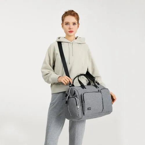 Kono Multi-Compartment Maternity Bag - Black | Stylish & Functional Diaper Bag
