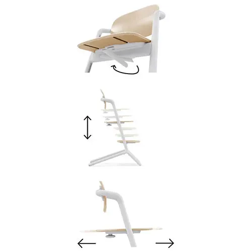 Lemo 2 High Chair - Sand White
