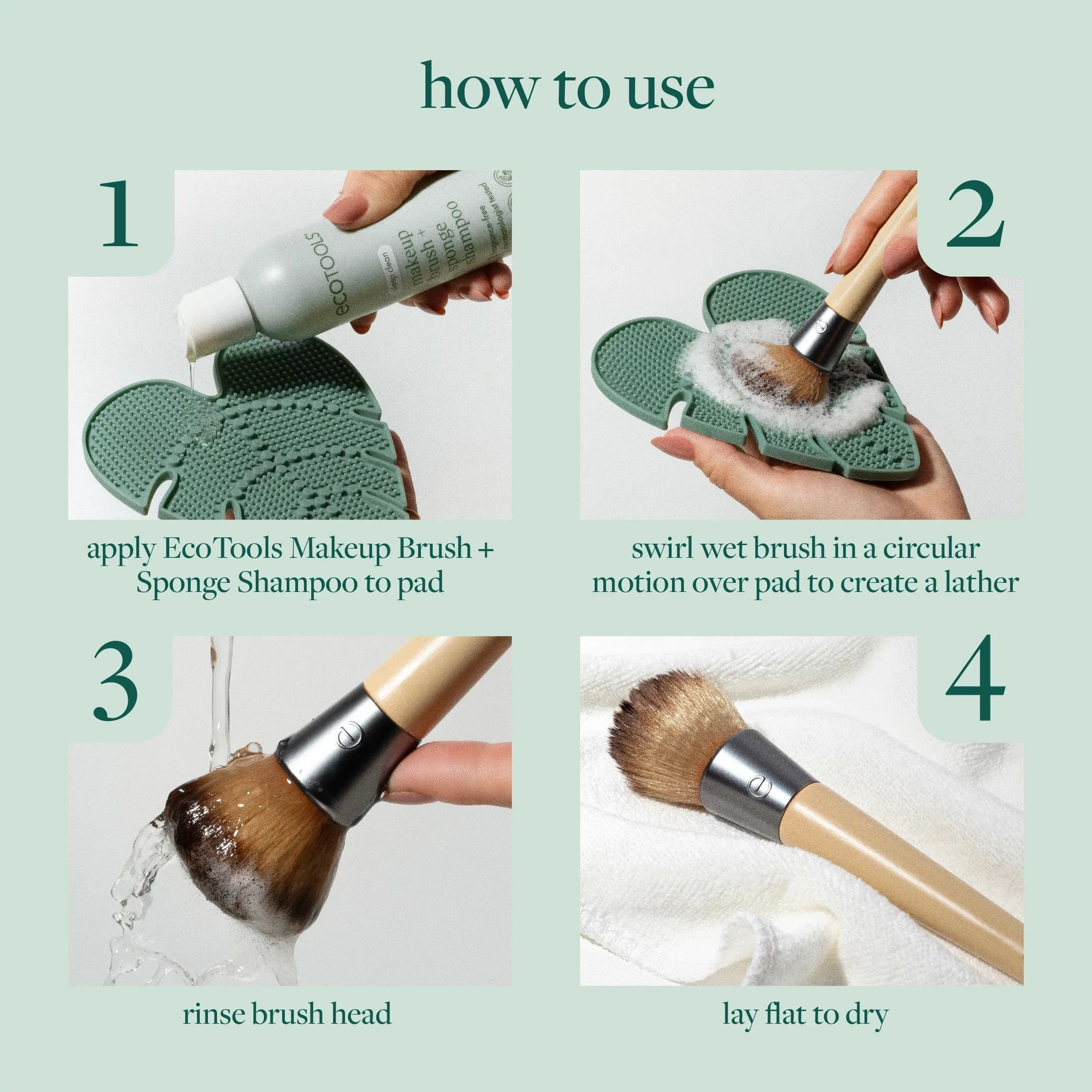 Makeup Brush Cleansing Pad   Deep Clean Shampoo Bundle
