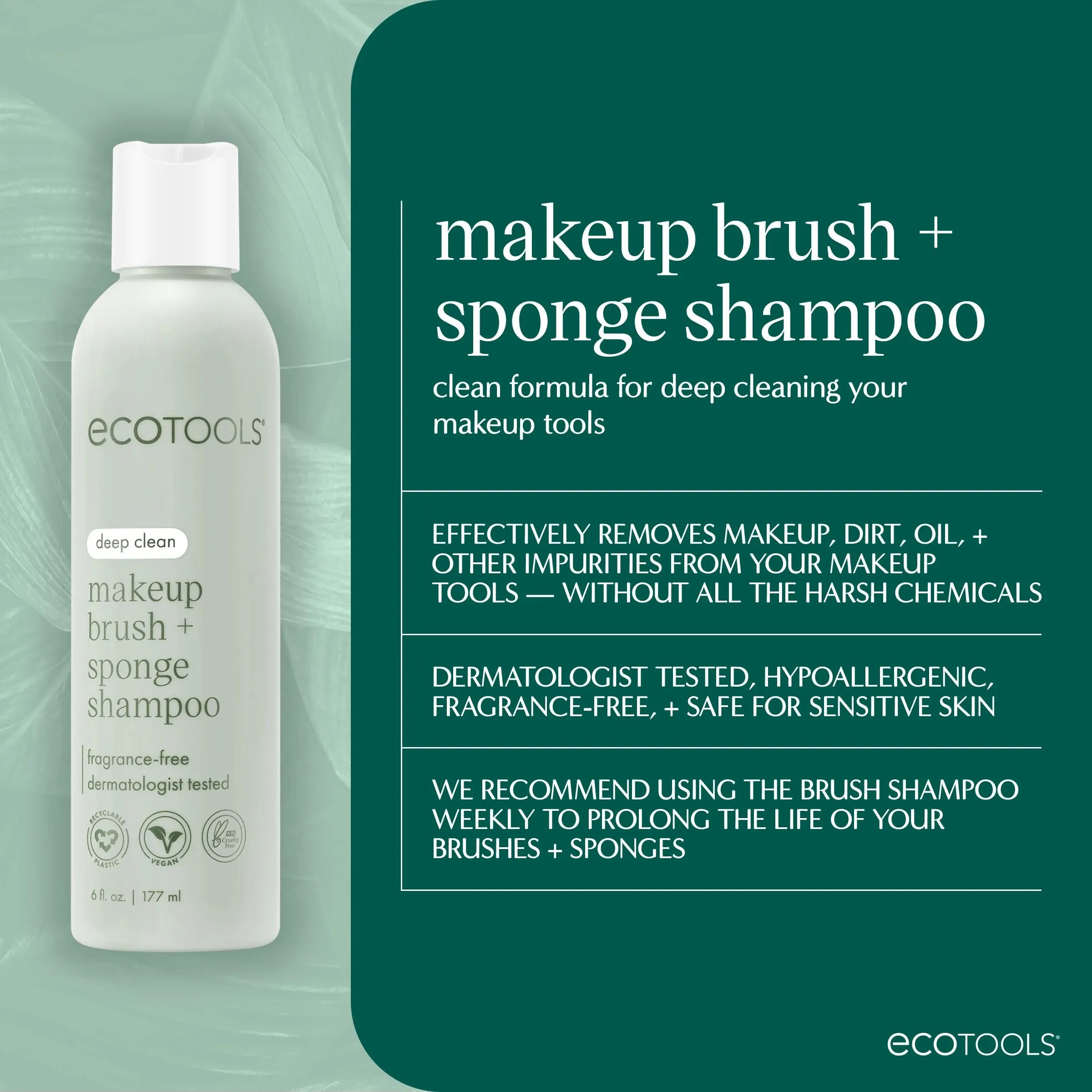 Makeup Brush Cleansing Pad   Deep Clean Shampoo Bundle