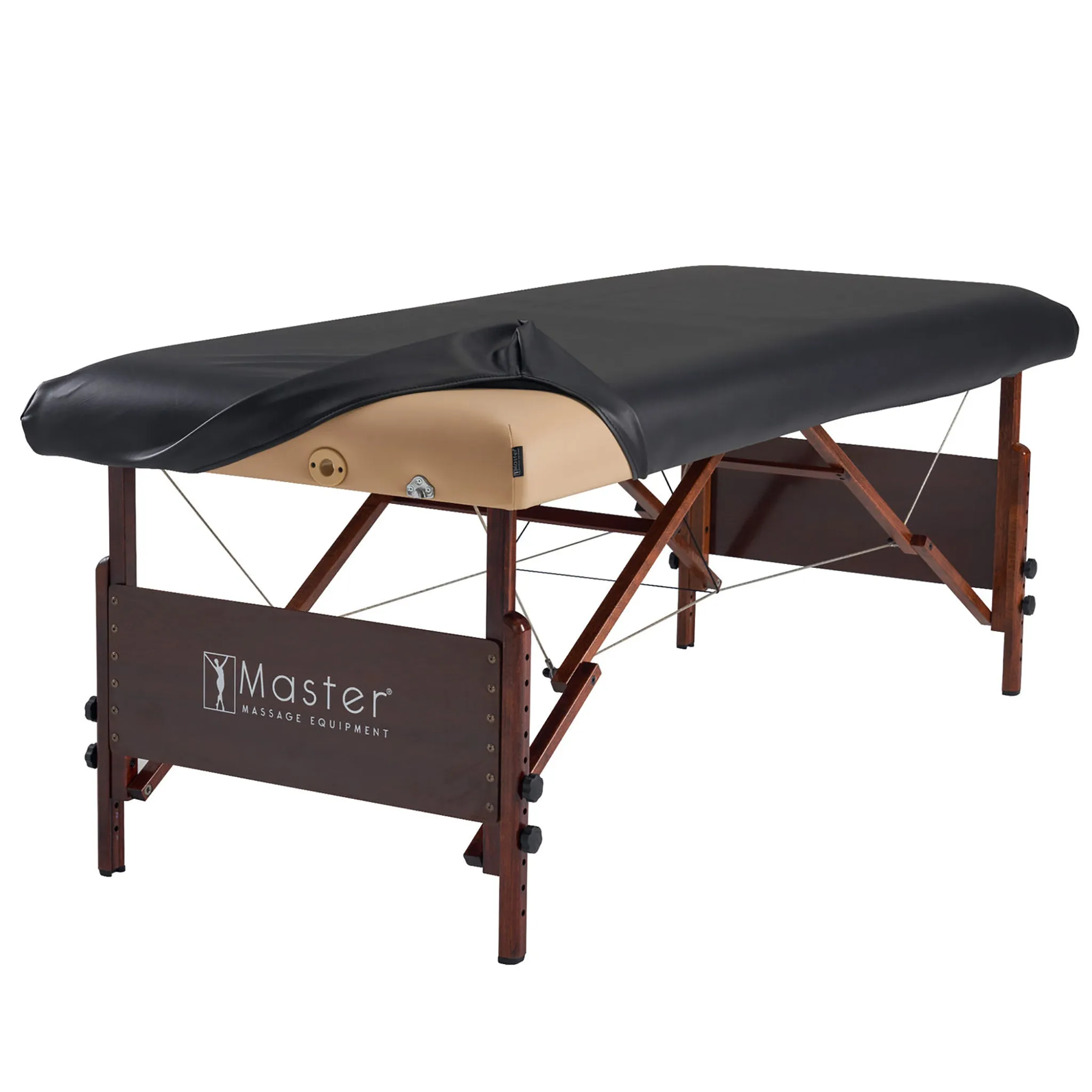 Master Universal Fitted PU Vinyl Protection Cover for Massage Tables - Black