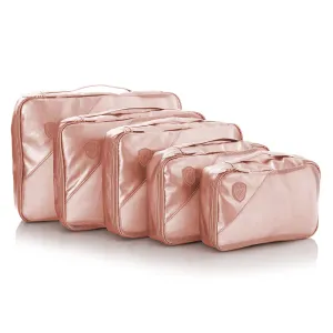 Metallic 5pc Set Packing Cubes