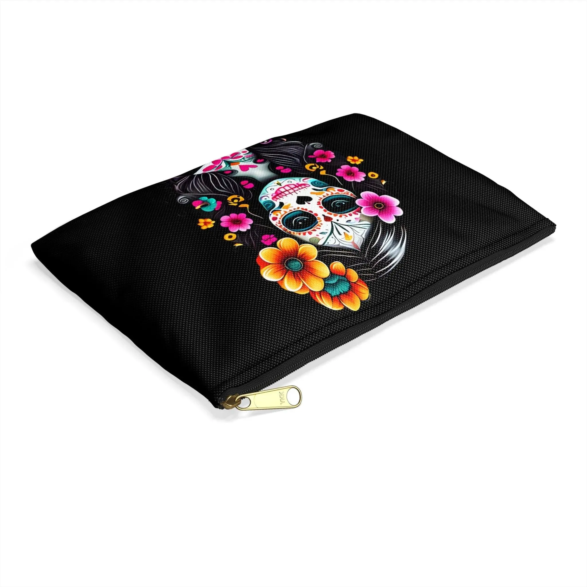 Mexican La Catrina Black Pouch