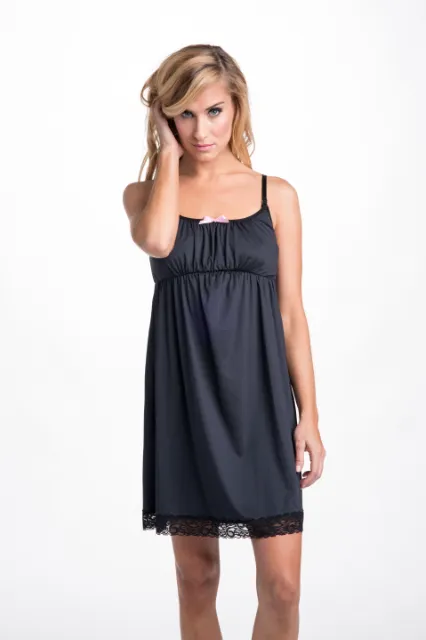 Midnight Muse Maternity And Nursing Nightgown Chemise