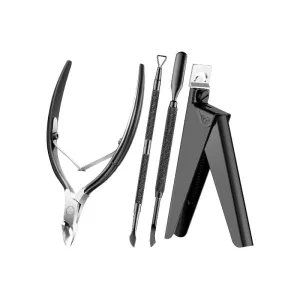 Nail Clippers 4 in 1 Set for Acrylic Nails-Black