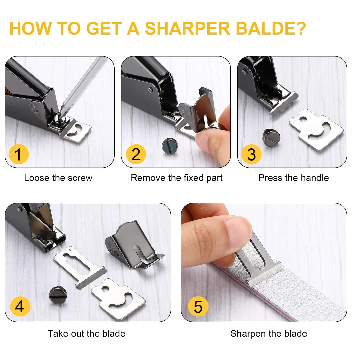 Nail Clippers 4 in 1 Set for Acrylic Nails-Black