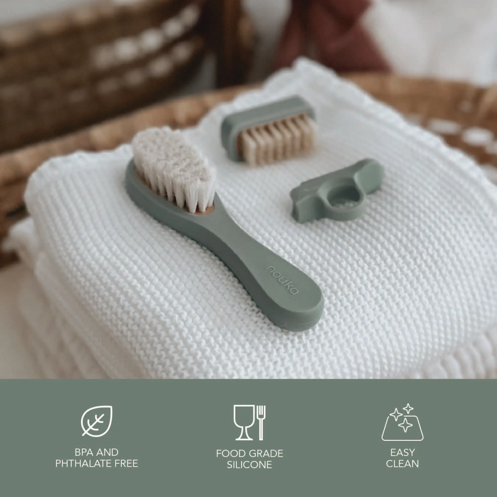 noüka Baby Grooming Kit Soft Pink