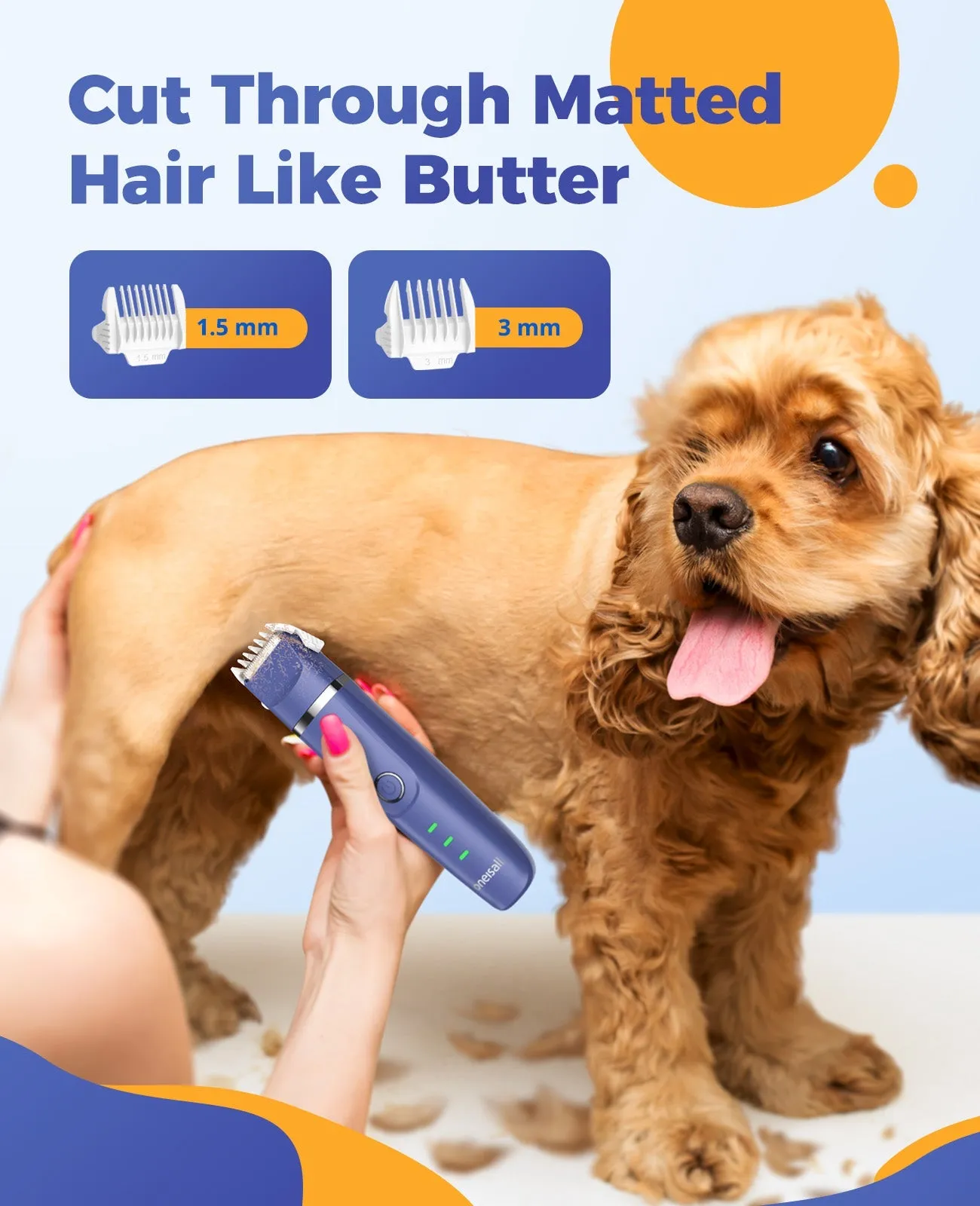 Oneisall N12 4 in 1 Small Dog Grooming Kit for Paw Trimmer Nail Grinder