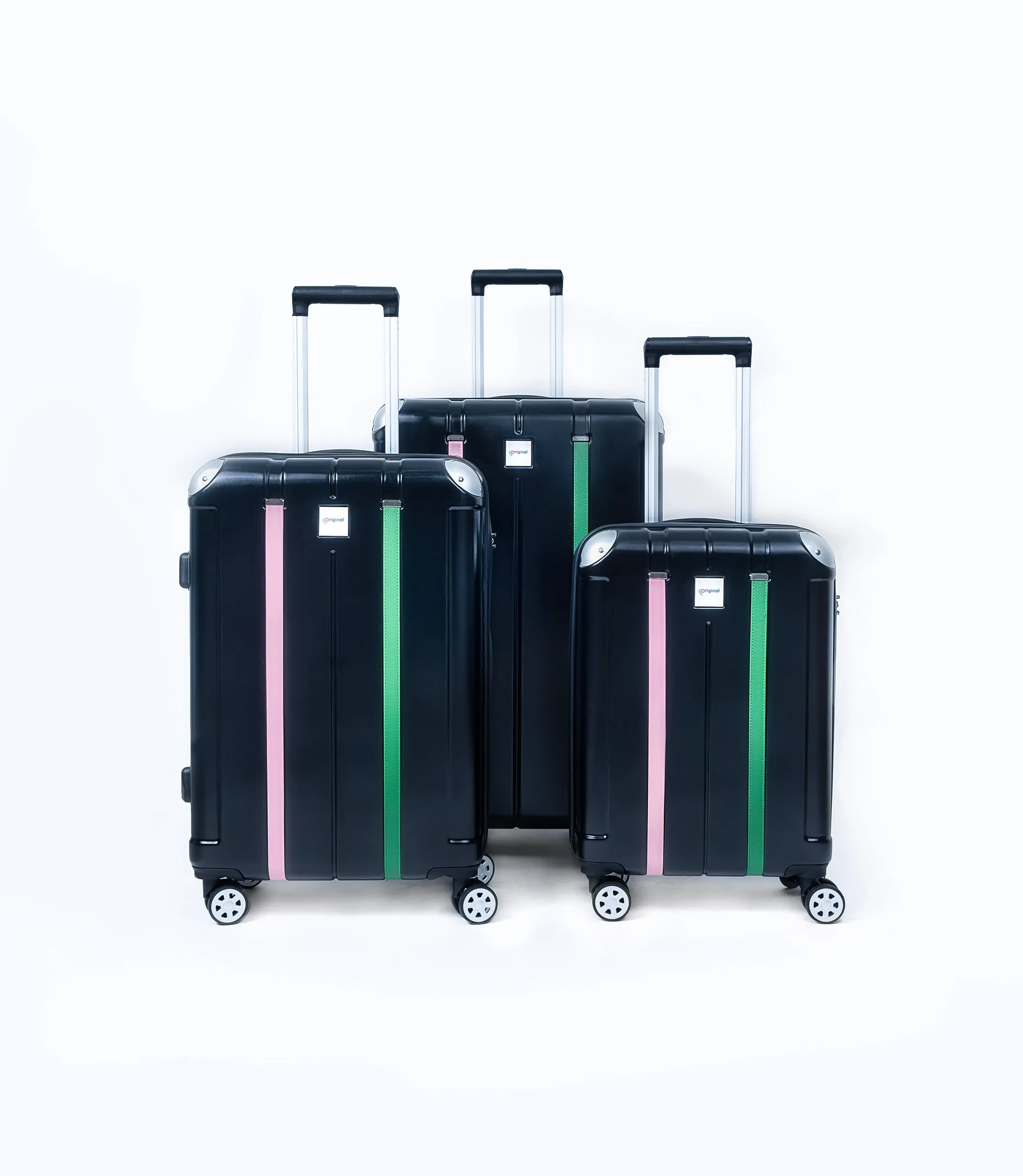 Original®-Mambo Trolley Bag Set/3 20"/24"/28" Lightweight with Spinner Wheels TSA Lock Hardside