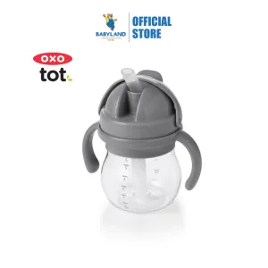 Oxo Tot Grow Straw Cup W/Handles 6oz - Gray (8m )