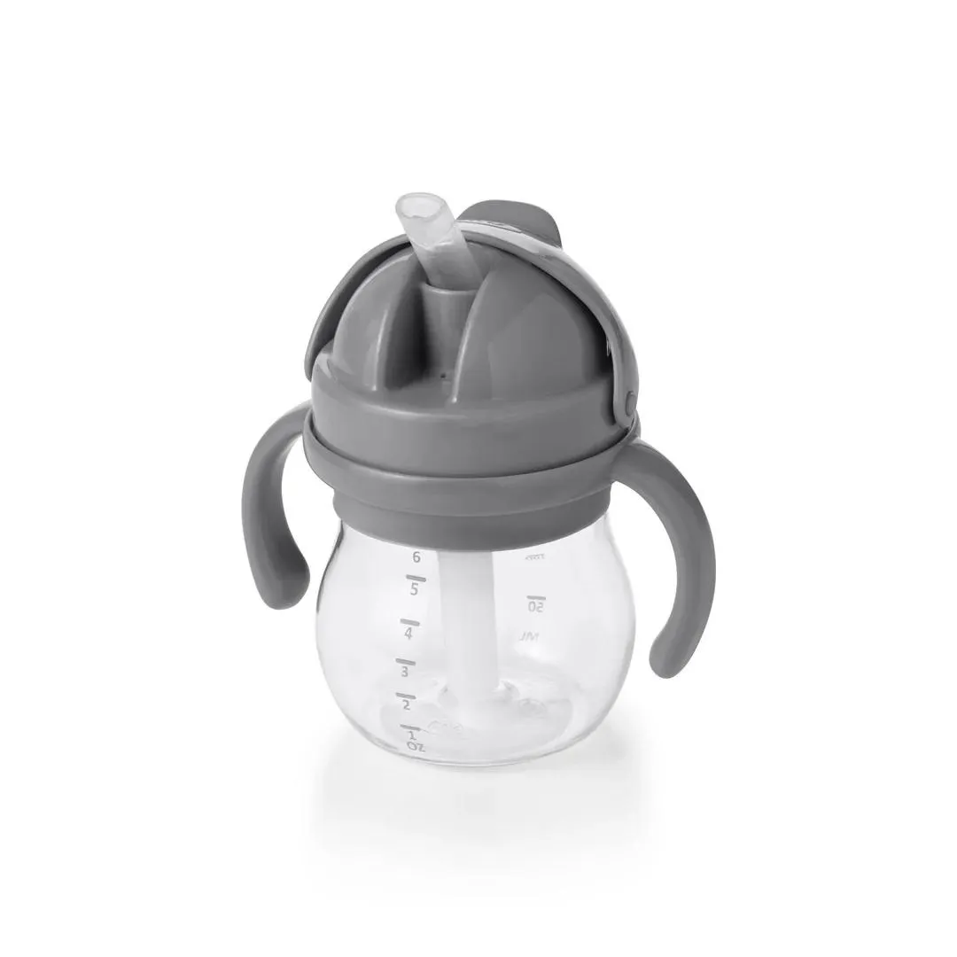 Oxo Tot Grow Straw Cup W/Handles 6oz - Gray (8m )