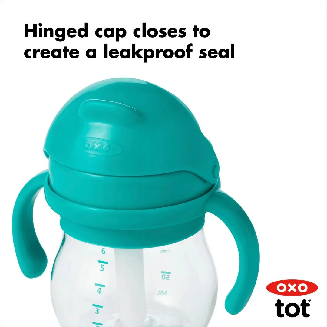 Oxo Tot Grow Straw Cup W/Handles 6oz - Gray (8m )