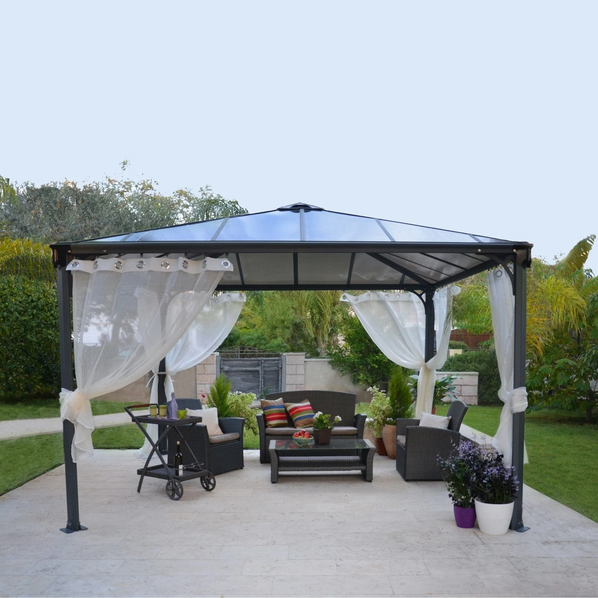 Palram - Canopia | Palermo and Milano Gazebo Netting Set - 4 Piece