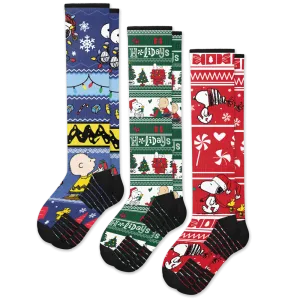 Peanuts Xmas Compression Socks Bundle 3-Pack