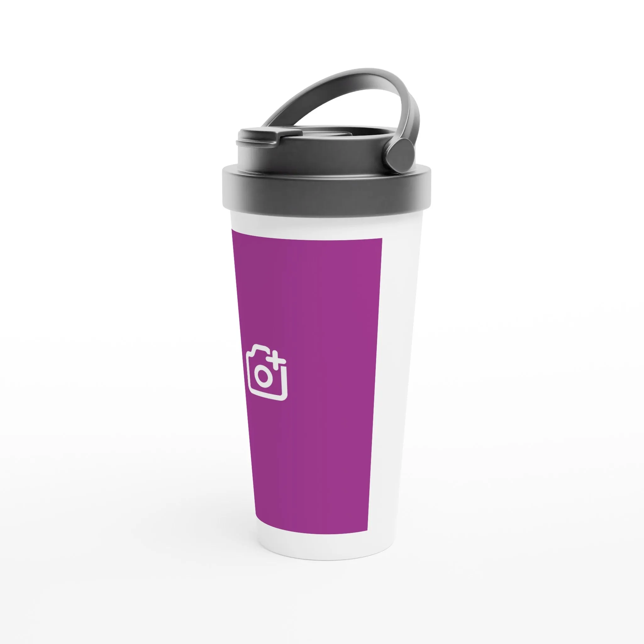 Personalised White 15oz Stainless Steel Travel Mug