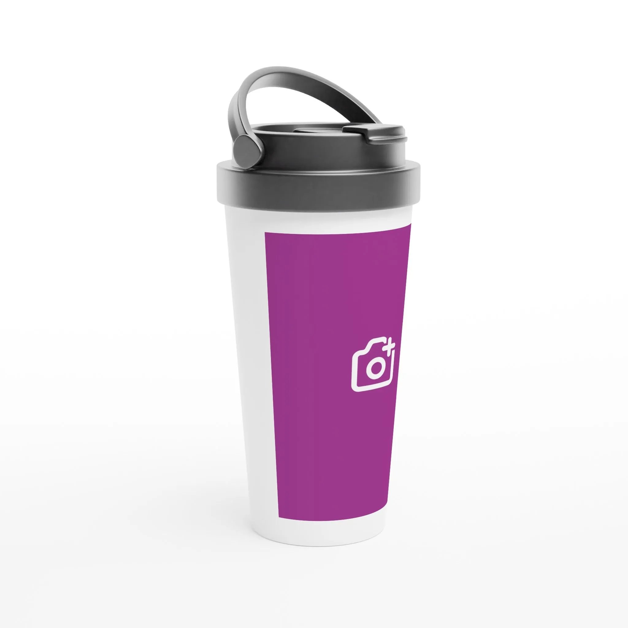 Personalised White 15oz Stainless Steel Travel Mug