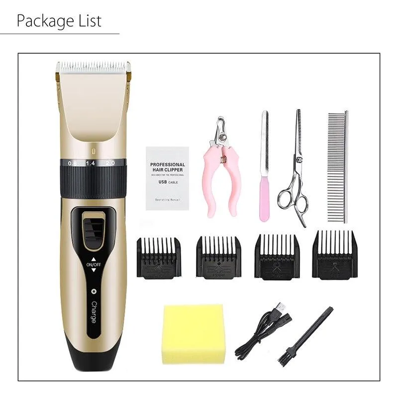 Pet Hair Trimmer Kit - Ultra Low Noise Design