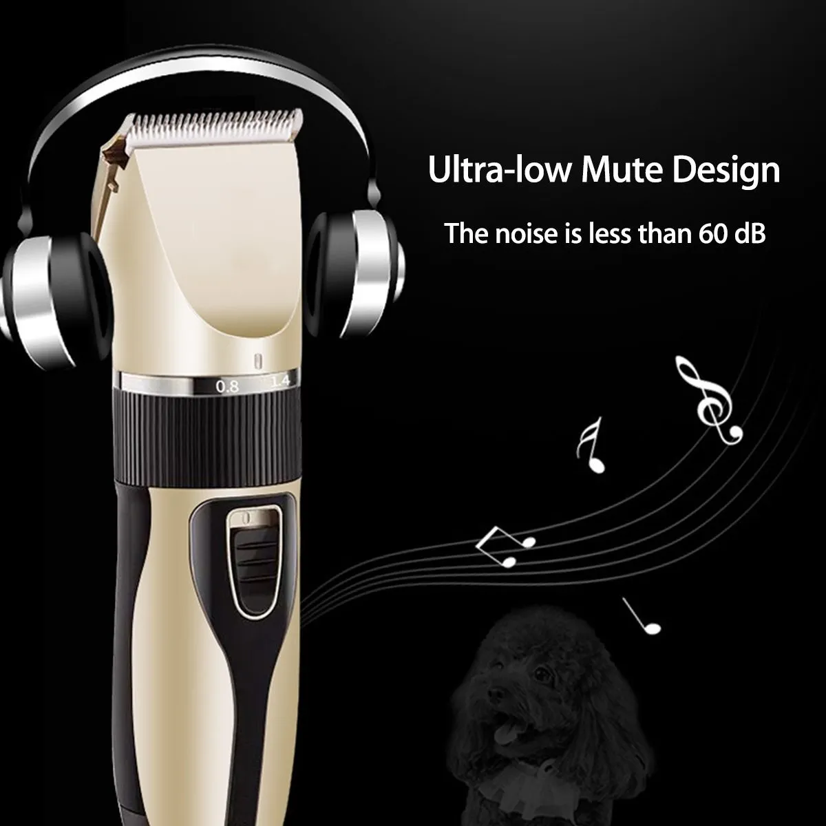 Pet Hair Trimmer Kit - Ultra Low Noise Design