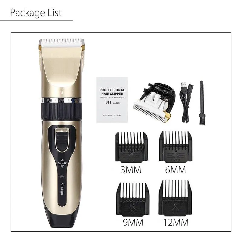 Pet Hair Trimmer Kit - Ultra Low Noise Design
