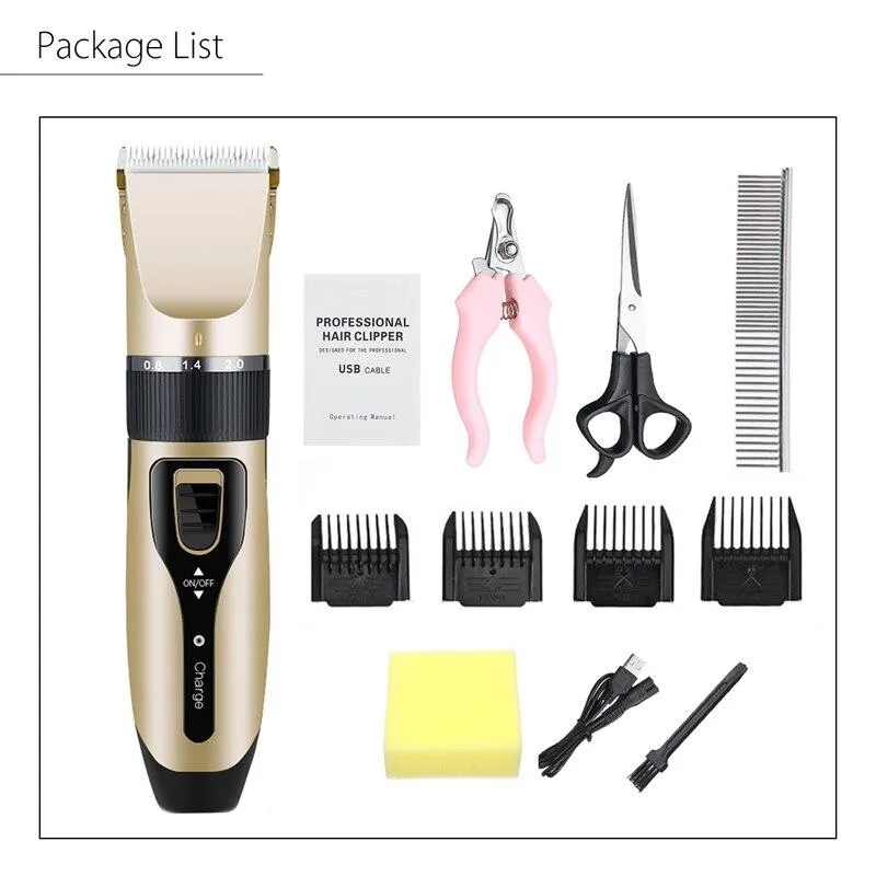 Pet Hair Trimmer Kit - Ultra Low Noise Design