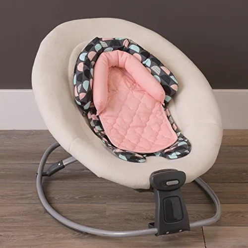 Pink, Gray & Teal Baby & Toddler 2-in-1 Head Support for Car Seats, Strollers & Bouncers
