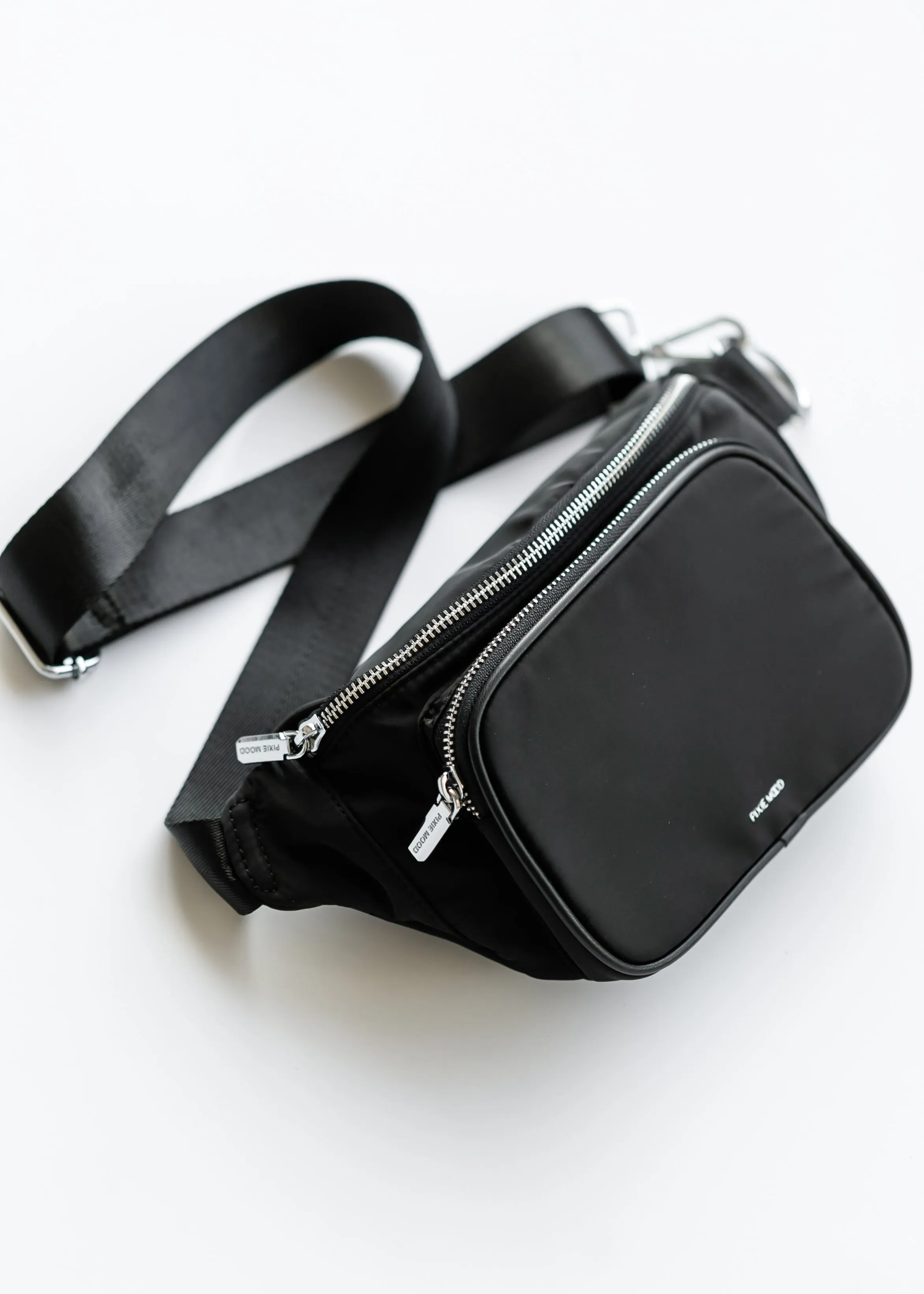 Recycled Nylon Black Belt Bag