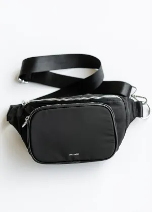 Recycled Nylon Black Belt Bag