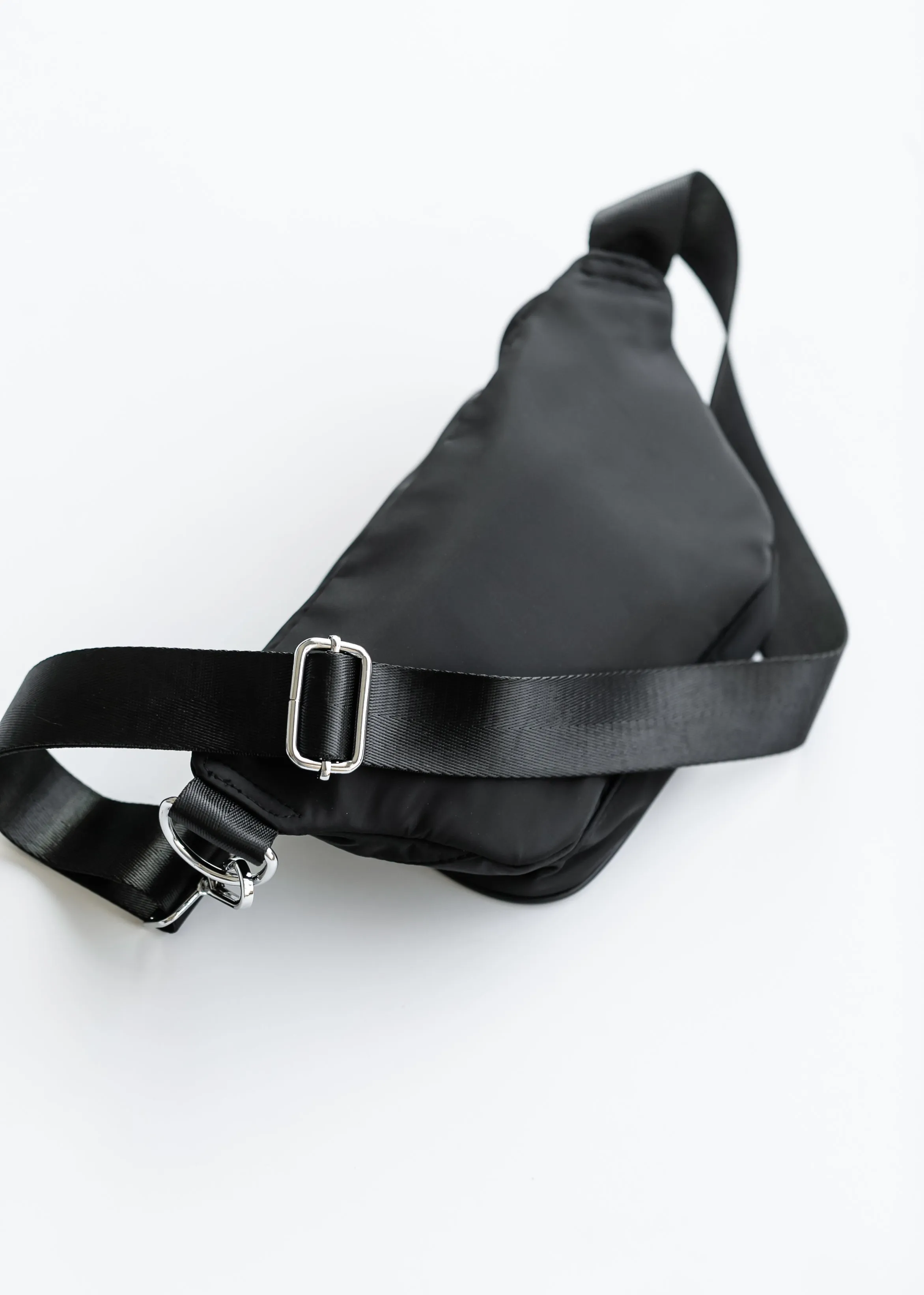 Recycled Nylon Black Belt Bag