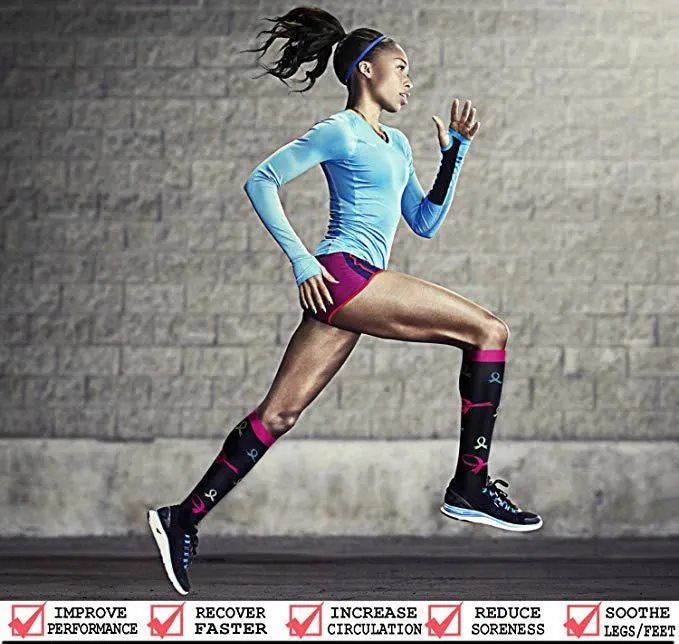 ROYALUCK Best Compression Socks for Women & Men-Workout And Recovery (6 Pairs)