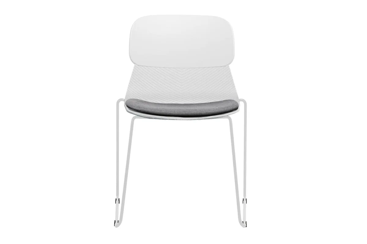 Sammy Plastic Chair - Sled Base
