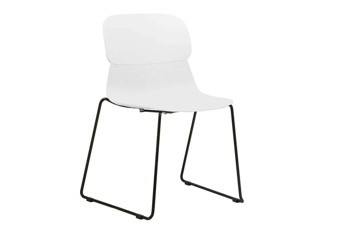 Sammy Plastic Chair - Sled Base