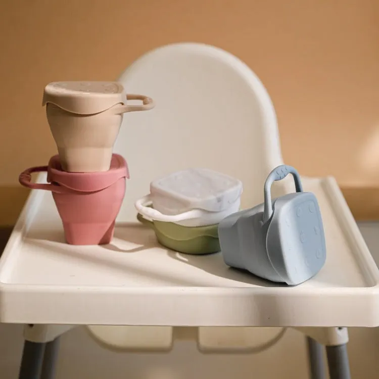Silicone Foldable Snack Cup | Marble